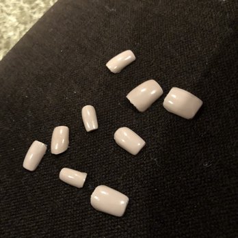 Xl Nails & Spa - These are some acrylics that just came off. No chips, no breaking, no biting they came off because there was barely glue on it. - Nail Salons Near Me - North Babylon, New York Xl Nails & Spa - These are some acrylics that just came off. No chips, no breaking, no biting they came off because there was barely glue on it. - Nail Salons Near Me - North Babylon, New York