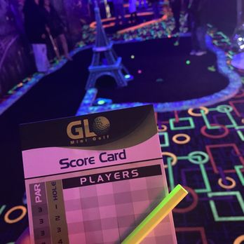 GLO Mini Golf - Score card - Mini Golf Near Me - Riverside, California GLO Mini Golf - Score card - Mini Golf Near Me - Riverside, California