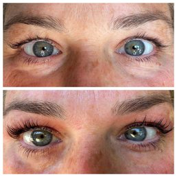 Before & after of my lash lift & tint and eyebrow wax. Before & after of my lash lift & tint and eyebrow wax.