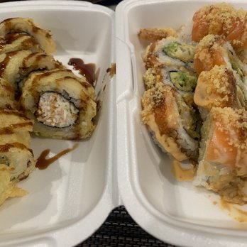 Summa Sushi - Golden California (left) and Orange Crunch (right) - Japanese Near Me - Fontana, California Summa Sushi - Golden California (left) and Orange Crunch (right) - Japanese Near Me - Fontana, California