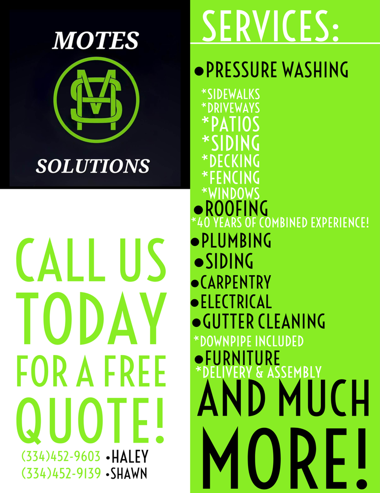 Slide of Motes Solutions