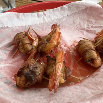 Iguanas - Bacon wrapped shrimp .. delicious - Seafood Near Me - St. Simons, Georgia