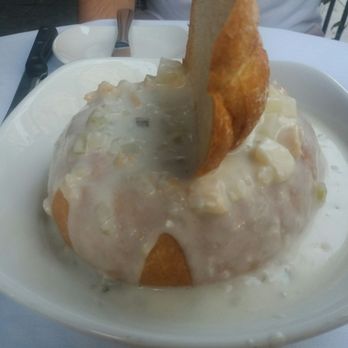 Atlantic Fish - Clam chowder bread bowl - Seafood Near Me - Boston, Massachusetts Atlantic Fish - Clam chowder bread bowl - Seafood Near Me - Boston, Massachusetts