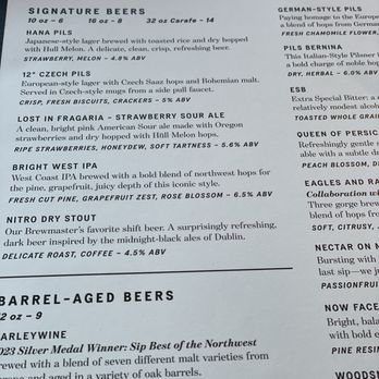 Ferment Brewing Company - Menu - Brewpubs Near Me - Hood River, Oregon