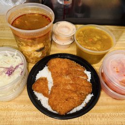 Soondubu and Curry Pork Cutlet over Rice Soondubu and Curry Pork Cutlet over Rice