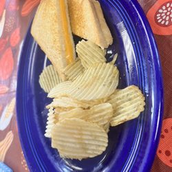 Anything Sweet & More Cafe - Kids grill cheese and chips