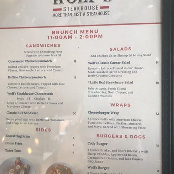 Wolf's Steakhouse - Brunch menu part 1! - Steakhouses Near Me - Cooper City, Florida Wolf's Steakhouse - Brunch menu part 1! - Steakhouses Near Me - Cooper City, Florida