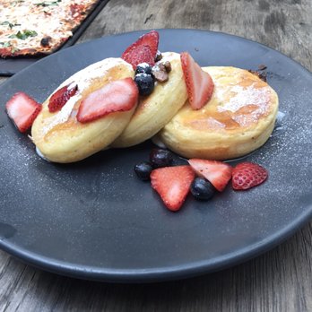 NOMO Kitchen - Lemon ricotta pancakes - New American Near Me - New York, New York