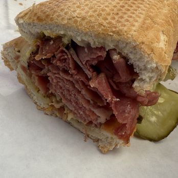 Giuliano's Delicatessen - Inside of the pastrami sandwich - Delis Near Me - Gardena, California