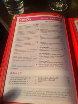 Menu photo 8 Can Can Culinary Cabaret Seattle, WA