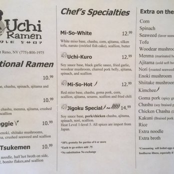 Ramen 4 Real - Menu front - Ramen Near Me - Reno, Nevada Ramen 4 Real - Menu front - Ramen Near Me - Reno, Nevada