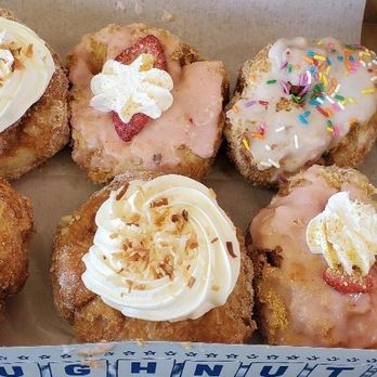 Parlor Doughnuts - Coconut cream, carnival, strawberry shortcake, maple bacon Assorted Half Dozen Doughnuts - Donuts Near Me - Fort Walton Beach, Florida Parlor Doughnuts - Coconut cream, carnival, strawberry shortcake, maple bacon Assorted Half Dozen Doughnuts - Donuts Near Me - Fort Walton Beach, Florida