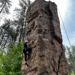 Camp Echo Lake - Rock wall