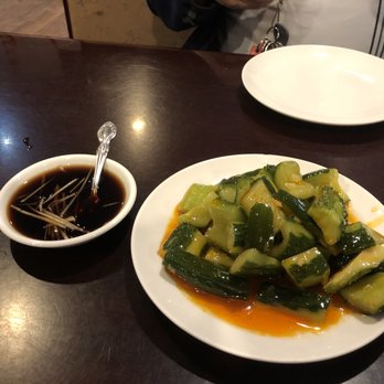 Shanghai Bun - Cold cucumber in chili appetizer - Shanghainese Near Me - West Windsor, New Jersey Shanghai Bun - Cold cucumber in chili appetizer - Shanghainese Near Me - West Windsor, New Jersey
