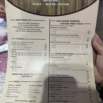 Longhorn Tavern Steakhouse - Menu as of August 2025 - Steakhouses Near Me - Bryan, Texas Longhorn Tavern Steakhouse - Menu as of August 2025 - Steakhouses Near Me - Bryan, Texas