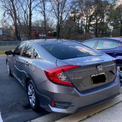 Just Tint - Once I arrived they were ready to start, they greeted me and explained the aftercare process. They did a great job