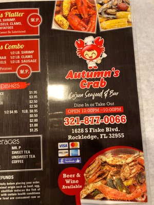 Menu photo 4 Autumn’s crab Rockledge, FL Menu photo 4 Autumn’s crab Rockledge, FL
