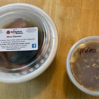 Kaliubon - As delivered - Toppings and Miso Broth - Ramen Near Me - Wethersfield, Connecticut