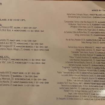 Bloom - Drink menu - Tapas/Small Plates Near Me - Roanoke, Virginia