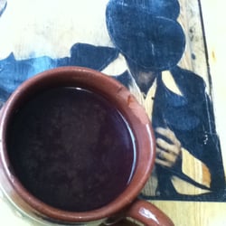 Kasaba Bar - hot mulled wine at a table :)