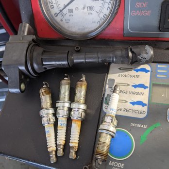 Abbott Auto Service - Damaged Spark Plugs and Coil - Auto Repair Near Me - Milpitas, California