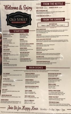 Menu photo 5 Old Street Restaurant & Bar Smithtown, NY Menu photo 5 Old Street Restaurant & Bar Smithtown, NY