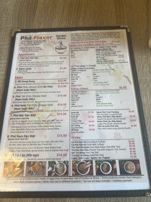 Menu photo 6 Pho Flavor Garden Grove, CA Menu photo 6 Pho Flavor Garden Grove, CA