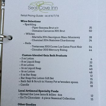 Seal Cove Inn - Items to purchase. - Hotels Near Me - Moss Beach, California Seal Cove Inn - Items to purchase. - Hotels Near Me - Moss Beach, California