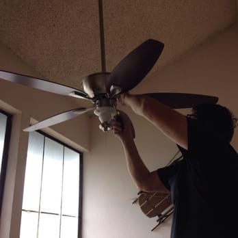 Journeyman Electrician - Rick installing fans! - Electricians Near Me - Chino, California Journeyman Electrician - Rick installing fans! - Electricians Near Me - Chino, California