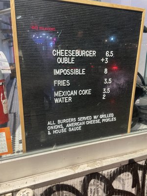 Menu photo 6 7th Street Burger West Village New York, NY