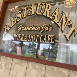 Grandma Jo's Polkadot Cafe - The sign