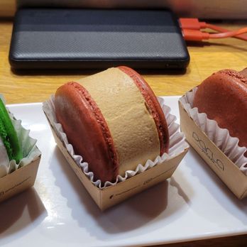 Mikomi Sushi - Coconut Coffee Chocolate macaroons ice cream sandwich. Coffee one is my favorite - Sushi Bars Near Me - West Covina, California Mikomi Sushi - Coconut Coffee Chocolate macaroons ice cream sandwich. Coffee one is my favorite - Sushi Bars Near Me - West Covina, California