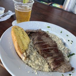 Mushroom risotto with steak Mushroom risotto with steak