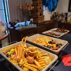 Cajun Boil Seafood Restaurant Plantation - Preparing a nice spread at my home for my husband 63rd Birthday.  Everyone loved the food.
