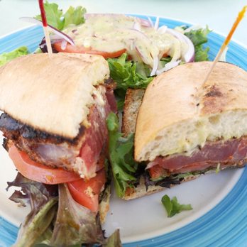 Banana Cafe - Tuna steak sandwich. - French Near Me - Key West, Florida Banana Cafe - Tuna steak sandwich. - French Near Me - Key West, Florida