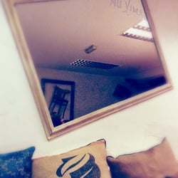 Oddly cozy decor: May I sit there, up on the wall?