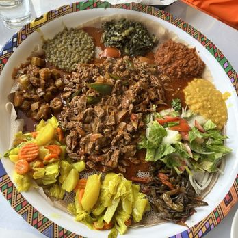 Ras Dashen Ethiopian Cuisine - Beef Tibs 8. Vegi Combo - Ethiopian Near Me - Seattle, Washington Ras Dashen Ethiopian Cuisine - Beef Tibs 8. Vegi Combo - Ethiopian Near Me - Seattle, Washington
