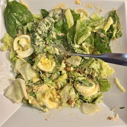 Saladworks - Good Friday salad with tuna, hb egg, avo, Feta and pecans - so yummy! (4/18/25)