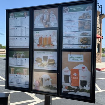 Scooter's Coffee - menus on a sign - Coffee & Tea Near Me - Marietta, Georgia