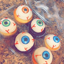 Daughter Halloween party cupcakes last year 2022