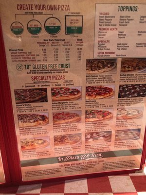Menu photo 1 Gianni's Pizza & More Bradenton, FL Menu photo 1 Gianni's Pizza & More Bradenton, FL