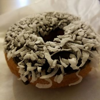 Donut King - Chocolate Coconut Cake Donut. Solid choice, but not top 5. - Coffee & Tea Near Me - Santa Monica, California Donut King - Chocolate Coconut Cake Donut. Solid choice, but not top 5. - Coffee & Tea Near Me - Santa Monica, California