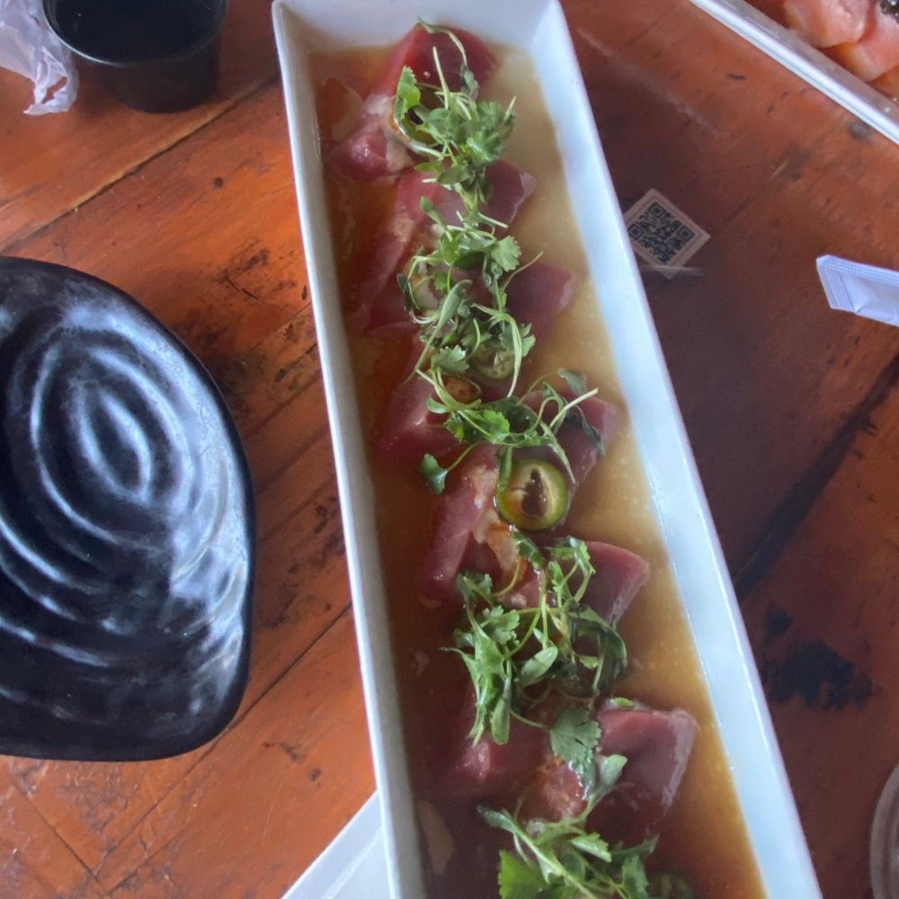 Sushi Ai - Yuzu Bluefin Tuna with cilantro - Sushi Bars Near Me - Long Beach, California Sushi Ai - Yuzu Bluefin Tuna with cilantro - Sushi Bars Near Me - Long Beach, California