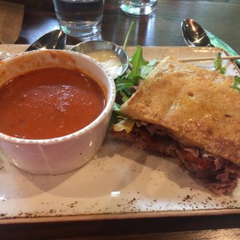 First Watch - 1/2 Veggie Sandwich with Tomato Basil Soup and a Kale Tonic. Amazing!!! - Breakfast & Brunch Near Me - Clemmons, North Carolina