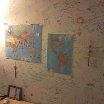 The Inn on College - Wall of signatures where previous guests were from. - Hotels Near Me - Saskatoon, Saskatchewan The Inn on College - Wall of signatures where previous guests were from. - Hotels Near Me - Saskatoon, Saskatchewan