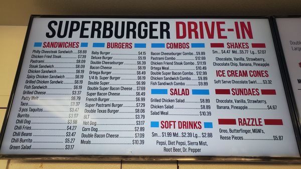 Menu photo 5 Super Burger Drive In Porterville, CA Menu photo 5 Super Burger Drive In Porterville, CA