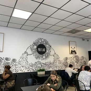 Milk Lab - Cary - inside seats - Ice Cream & Frozen Yogurt Near Me - Cary, North Carolina