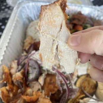 Happy Mediterranean Restaurant - Dry, cold chicken - Fast Food Near Me - Lompoc, California