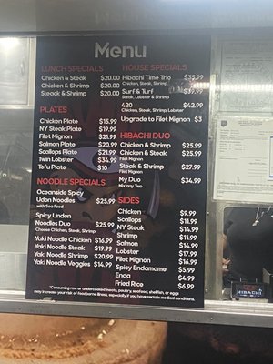 Menu photo 2 Hibachi Time Las Vegas, NV
