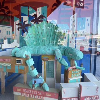Echo Park Time Travel Mart - art display in window - Community Service/Non-Profit Near Me - Los Angeles, California